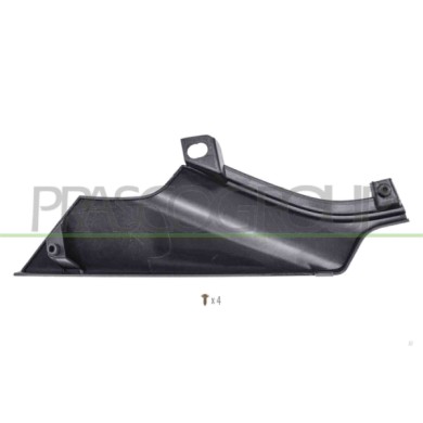 LIBRETTO_RICHIESTA_TARGA.JPG Modanatura Griglia Inferiore Sinistra Con Primer Compatibile Per ISUZU D-MAX DOUBLE CAB Dal 01/2024
