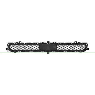 NEUTRO.jpg Griglia Paraurti Anteriore Centrale Superiore Nera Goffrata Fori Pdc+Supporti JEEP COMPASS CROSS/TRAILHAWK Dal 01/202