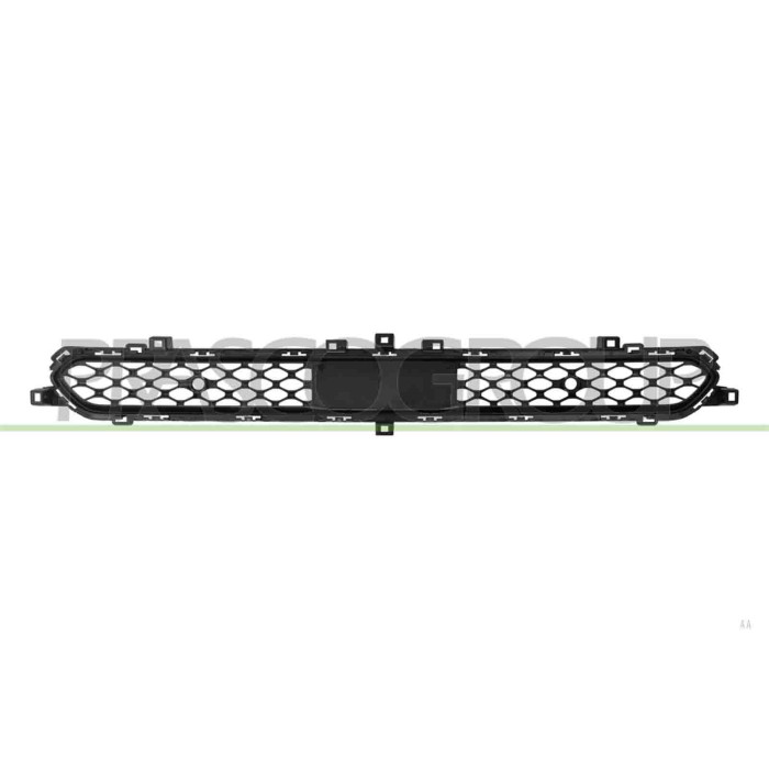LIBRETTO_RICHIESTA_TARGA.JPG Griglia Paraurti Anteriore Centrale Superiore Nera Goffrata Fori Pdc+Supporti JEEP COMPASS CROSS/TR