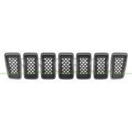 Kit Griglie Radiatore Grigio Scuro Antracite (7 Pezzi) Mod. Night Eagle JEEP CHEROKEE (KL) Dal 05/2018 in poi K6AZ88MA7AB