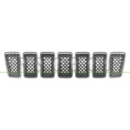 Kit Griglie Radiatore Grigio Chiaro Antracite (7 Pezzi) Mod. Night Eagle JEEP CHEROKEE (KL) Dal 05/2018 in poi K6AZ88XS9AB