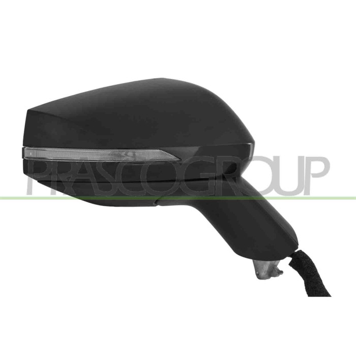 DX_SCRITTA_LOGO.jpg Retrovisore Destro Elettrico Nero Termico Chiudibile Con Fanale Convesso 8 Pins KIA SPORTAGE (NQ5) Dal 09/20