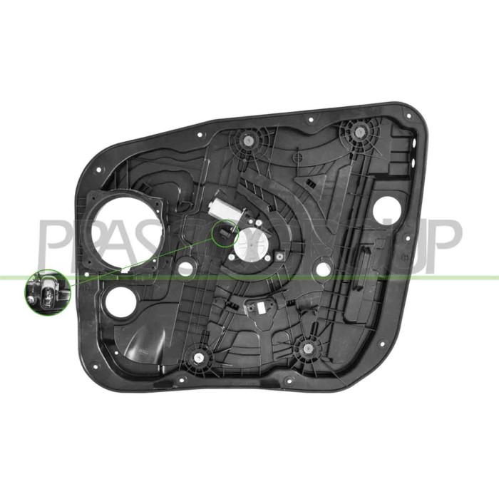 DX_SCRITTA_LOGO.jpg Alzacristallo Anteriore Destro Con Pannello Mod. 5 Porte Compatibile Per KIA SORENTO (UM) Dal 08/2017 Al 02/