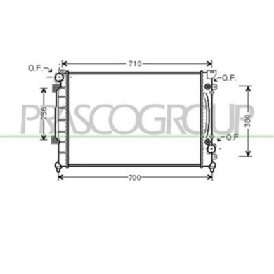 AD032R006_1.JPG Radiatore Per Audi A6 Dal 1997 Al 2001