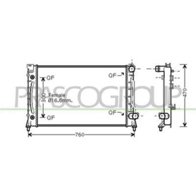 AD032R018_1.JPG Radiatore Per Audi A6 Dal 1997 Al 2001
