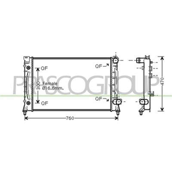 AD032R018_1.JPG Radiatore Per Audi A6 Dal 1997 Al 2001