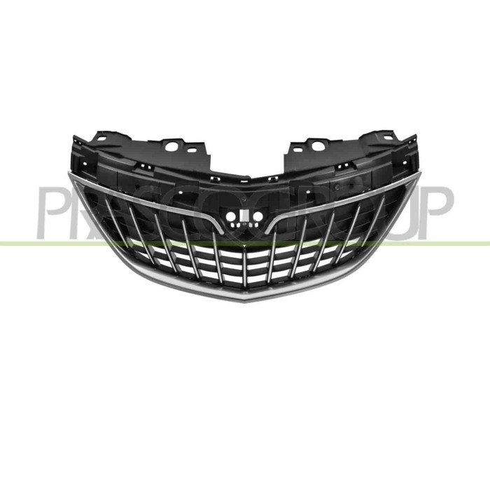LIBRETTO_RICHIESTA_TARGA.JPG Griglia Radiatore Nera Con Modanatura Cromata Mod. 21   Compatibile Per LANCIA YPSILON Dal 09/2015 
