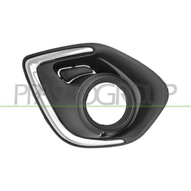 DX_SCRITTA_LOGO.jpg Griglia Destra Paraurti Anteriore Nera Con Sede Fendi Con Modanatura Cromata MITSUBISHI ASX Dal 09/2012 Al 1