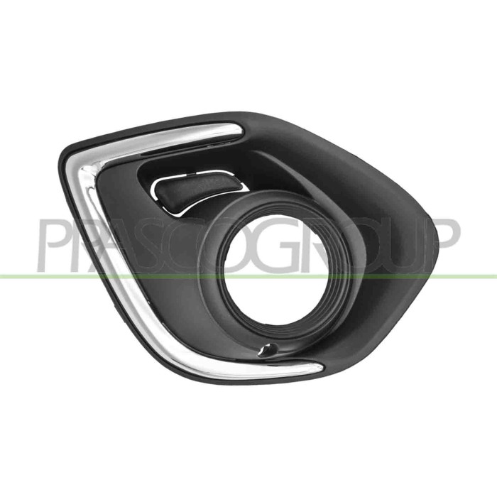 DX_SCRITTA_LOGO.jpg Griglia Destra Paraurti Anteriore Nera Con Sede Fendi Con Modanatura Cromata MITSUBISHI ASX Dal 09/2012 Al 1