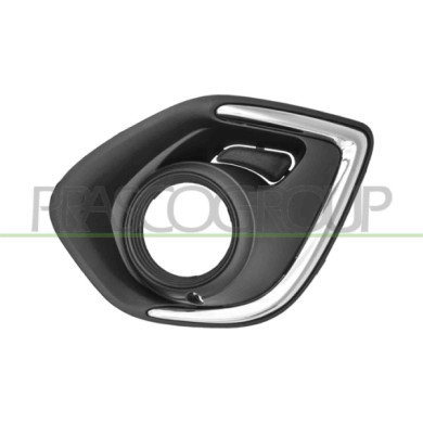 SX_SCRITTA_LOGO.jpg Griglia Sinistra Paraurti Anteriore Nera Con Sede Fendi Con Modanatura Cromata MITSUBISHI ASX Dal 09/2012 Al