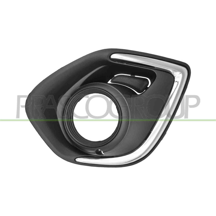 SX_SCRITTA_LOGO.jpg Griglia Sinistra Paraurti Anteriore Nera Con Sede Fendi Con Modanatura Cromata MITSUBISHI ASX Dal 09/2012 Al