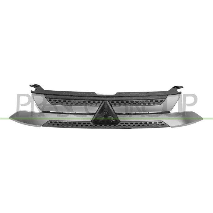 NEUTRO.jpg Griglia Radiatore Nera Con Modanatura Grigio Argento Compatibile Per MITSUBISHI OUTLANDER Dal 09/2018 Al 08/2022 7450