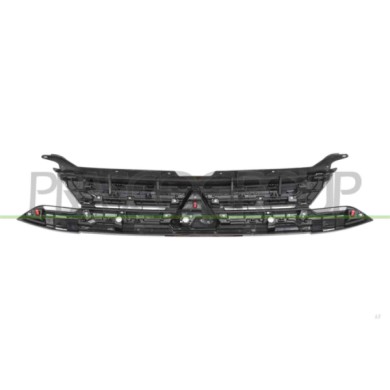 LIBRETTO_RICHIESTA_TARGA.JPG Griglia Radiatore Nera Con Modanatura Grigio Argento Compatibile Per MITSUBISHI OUTLANDER Dal 09/20