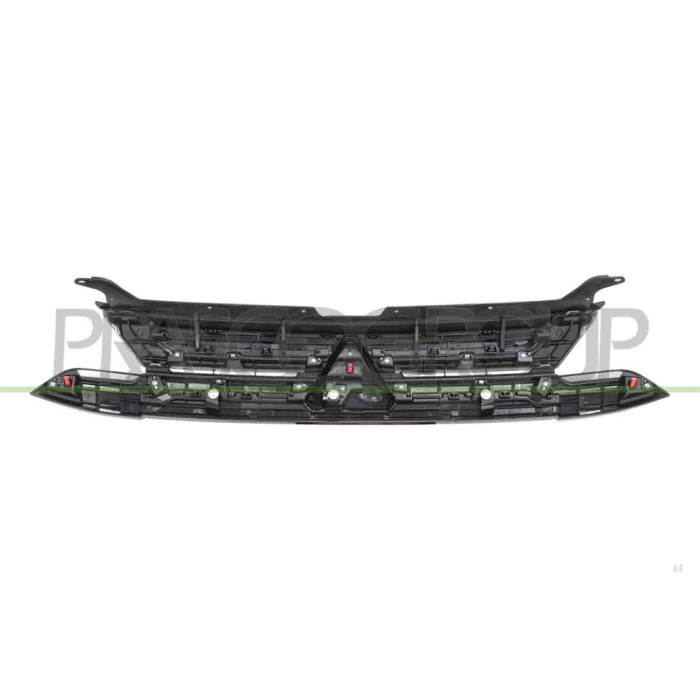 LIBRETTO_RICHIESTA_TARGA.JPG Griglia Radiatore Nera Con Modanatura Grigio Argento Compatibile Per MITSUBISHI OUTLANDER Dal 09/20