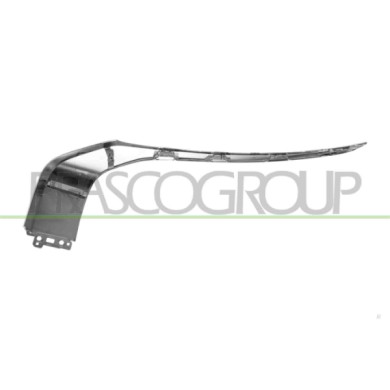 LIBRETTO_RICHIESTA_TARGA.JPG Modanatura Destra Paraurti Anteriore Superiore Cromata Compatibile Per MITSUBISHI OUTLANDER (GN) Da
