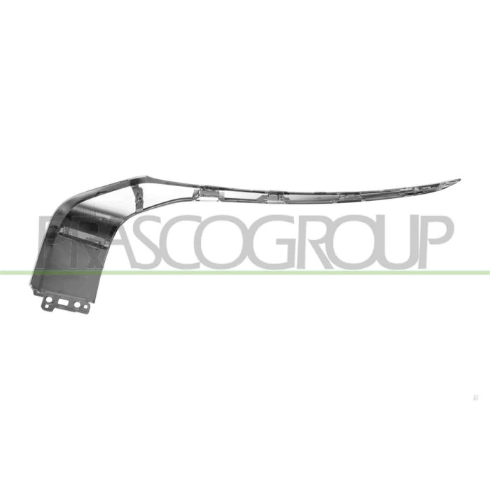 LIBRETTO_RICHIESTA_TARGA.JPG Modanatura Destra Paraurti Anteriore Superiore Cromata Compatibile Per MITSUBISHI OUTLANDER (GN) Da