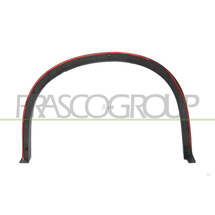 LIBRETTO_RICHIESTA_TARGA.JPG Parafanghino Anteriore Destro Nero Goffrato Con Clips Con Biadesivo MITSUBISHI OUTLANDER (GN) Dal 0