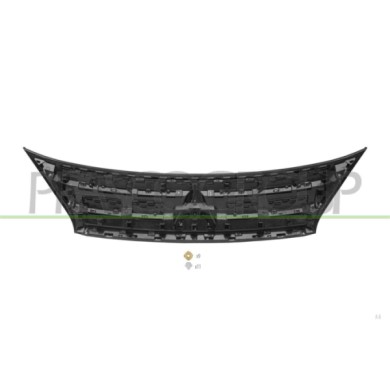 LIBRETTO_RICHIESTA_TARGA.JPG Griglia Radiatore Nera Con Modanature Cromate Orrizzontali MITSUBISHI OUTLANDER (GN) Dal 09/2022 in