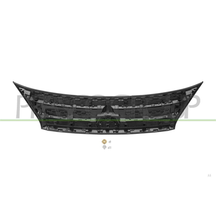 LIBRETTO_RICHIESTA_TARGA.JPG Griglia Radiatore Nera Con Modanature Cromate Orrizzontali MITSUBISHI OUTLANDER (GN) Dal 09/2022 in