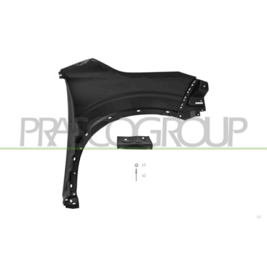 LIBRETTO_RICHIESTA_TARGA.JPG Parafango Anteriore Sinistro Con Fori Parafanghino Compatibile Per MITSUBISHI OUTLANDER (GN) Dal 09