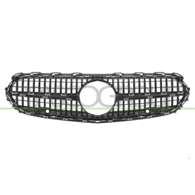 LIBRETTO_RICHIESTA_TARGA.JPG Griglia Radiatore Nera Con Fori Pdc+Supporti Compatibile Per MERCEDES C CLASS (W206/S206) Dal 09/20