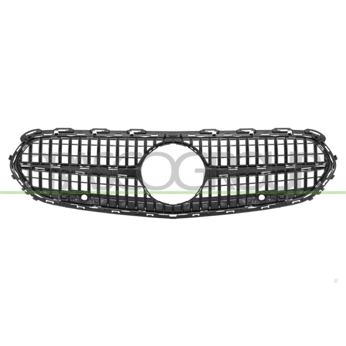 LIBRETTO_RICHIESTA_TARGA.JPG Griglia Radiatore Nera Con Fori Pdc+Supporti Compatibile Per MERCEDES C CLASS (W206/S206) Dal 09/20