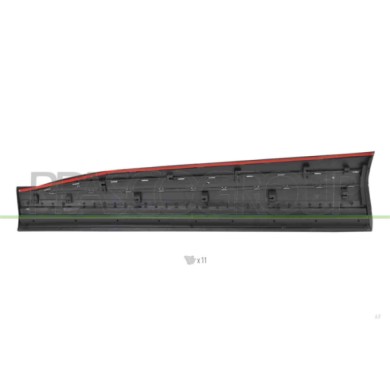 LIBRETTO_RICHIESTA_TARGA.JPG Modanatura Porta Anteriore Destra Nera Con Profilo Cromato Compatibile Per MG HS Dal 08/2022 Al 06/