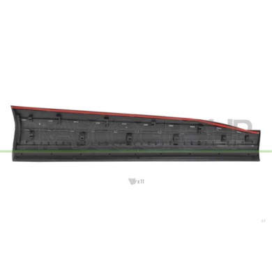 LIBRETTO_RICHIESTA_TARGA.JPG Modanatura Porta Anteriore Sinistra Nera Con Profilo Cromato Compatibile Per MG HS Dal 08/2022 Al 0