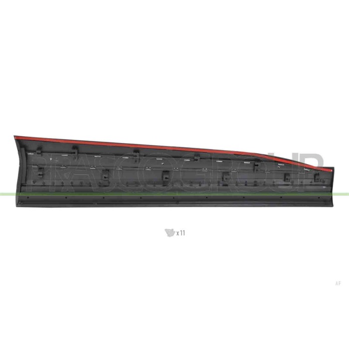 LIBRETTO_RICHIESTA_TARGA.JPG Modanatura Porta Anteriore Sinistra Nera Con Profilo Cromato Compatibile Per MG HS Dal 08/2022 Al 0