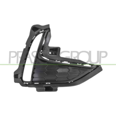 DX_SCRITTA_LOGO.jpg Griglia Destra Paraurti Anteriore Nera Goffrata Sede Fendi Traccia Pdc Kit Supporti Sensore MG HS Dal 08/202