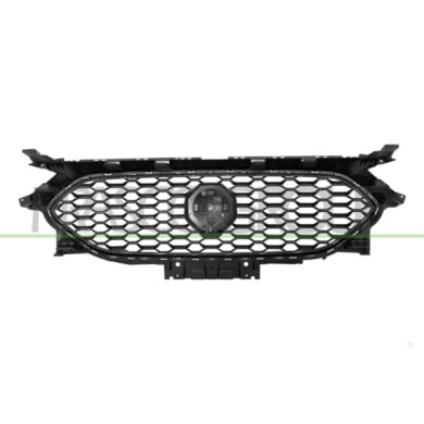 LIBRETTO_RICHIESTA_TARGA.JPG Griglia Radiatore Nera Con Modanatura Cromata Compatibile Per MG ZS Dal 11/2021 Al 11/2024 Codice O