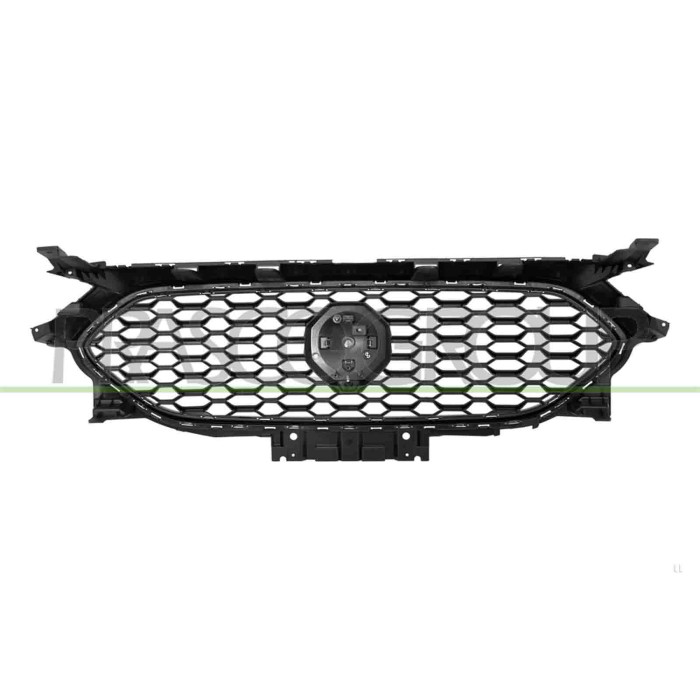 LIBRETTO_RICHIESTA_TARGA.JPG Griglia Radiatore Nera Con Modanatura Cromata Compatibile Per MG ZS Dal 11/2021 Al 11/2024 Codice O