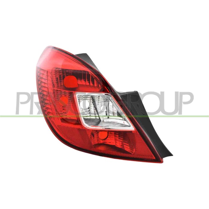 LIBRETTO_RICHIESTA_TARGA.JPG Fanale Posteriore Sinistro Senza Porta Lampada Mod. 5 Porte Compatibile Per OPEL/VAUXHALL CORSA D D