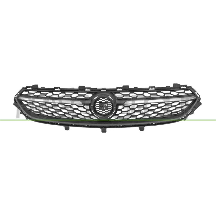 NEUTRO.jpg Griglia Radiatore Nera Goffrata Con Modanatura Cromata Con Inserti Cromati OPEL/VAUXHALL CORSA (F) Dal 12/2019 Al 05/