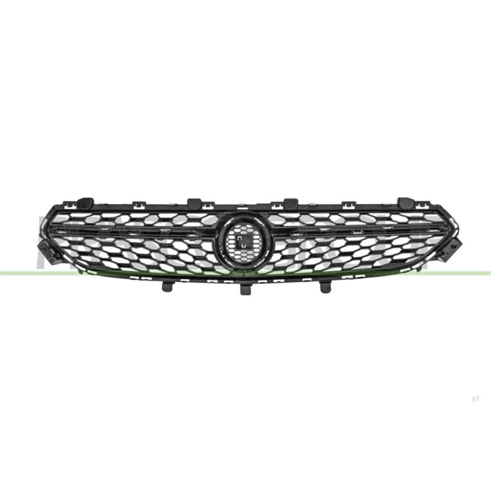 LIBRETTO_RICHIESTA_TARGA.JPG Griglia Radiatore Nera Con Modanature Cromate Compatibile Per OPEL/VAUXHALL CORSA (F) Dal 12/2019 A