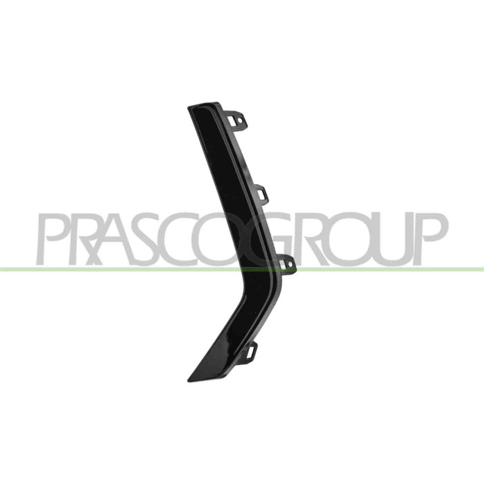 SX_SCRITTA_LOGO.jpg Modanatura Sinistra Paraurti Anteriore Nera Lucida Compatibile Per OPEL/VAUXHALL CORSA (F) Dal 06/2023 in po