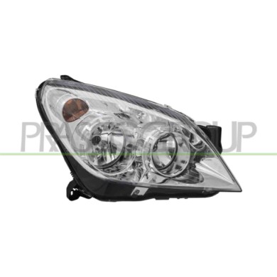 DX_SCRITTA_LOGO.jpg Proiettore Destro H1+H7 Elettrico Con Motore Cromato Compatibile Per OPEL/VAUXHALL ASTRA H (A04) Dal 01/2007