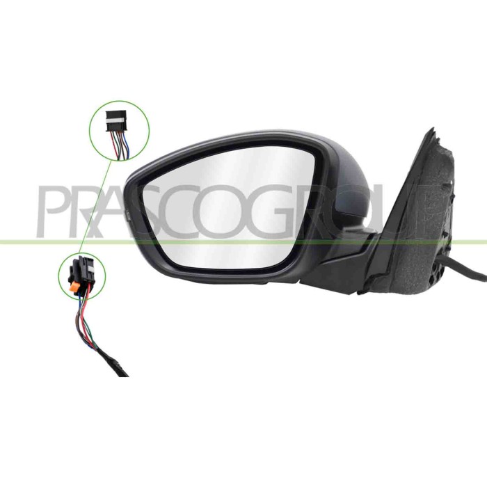 LIBRETTO_RICHIESTA_TARGA.JPG Retrovisore Sinistro Elettrico Con Primer Termico Con Fanale Convesso 6 Pins OPEL/VAUXHALL MOKKA Da