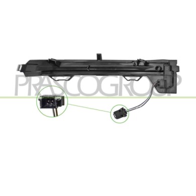 LIBRETTO_RICHIESTA_TARGA.JPG Fanale Per Retrovisore Destro Bianco Compatibile Per CITROEN DS3 CROSSBACK Dal 01/2019 in poi Codic