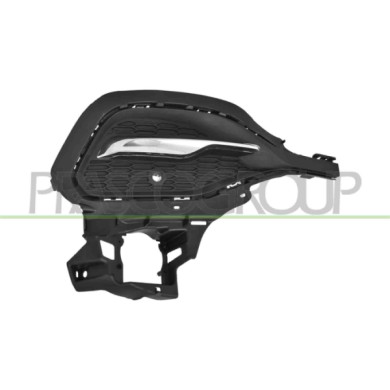 DX_SCRITTA_LOGO.jpg Griglia Destra Paraurti Anteriore Nera Modanatura Cromata Foro Pdc+Supporto OPEL/VAUXHALL GRANDLAND X Dal 10