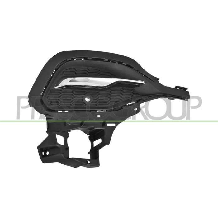 DX_SCRITTA_LOGO.jpg Griglia Destra Paraurti Anteriore Nera Modanatura Cromata Foro Pdc+Supporto OPEL/VAUXHALL GRANDLAND X Dal 10