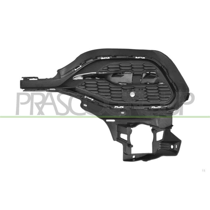 LIBRETTO_RICHIESTA_TARGA.JPG Griglia Destra Paraurti Anteriore Nera Modanatura Cromata Foro Pdc+Supporto OPEL/VAUXHALL GRANDLAND