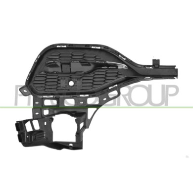 LIBRETTO_RICHIESTA_TARGA.JPG Griglia Sinistra Paraurti Anteriore Nera Modanatura Cromata Foro Pdc+Supporto OPEL/VAUXHALL GRANDLA