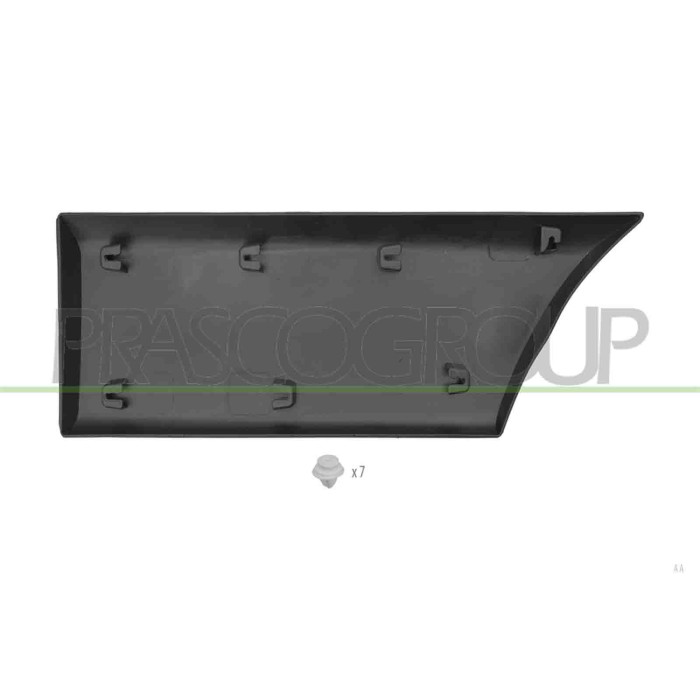 LIBRETTO_RICHIESTA_TARGA.JPG Modanatura Parafango Posteriore Destro Parte Anteriore Nera Goffrata Clips Mod. Passo Corto OPEL/VA