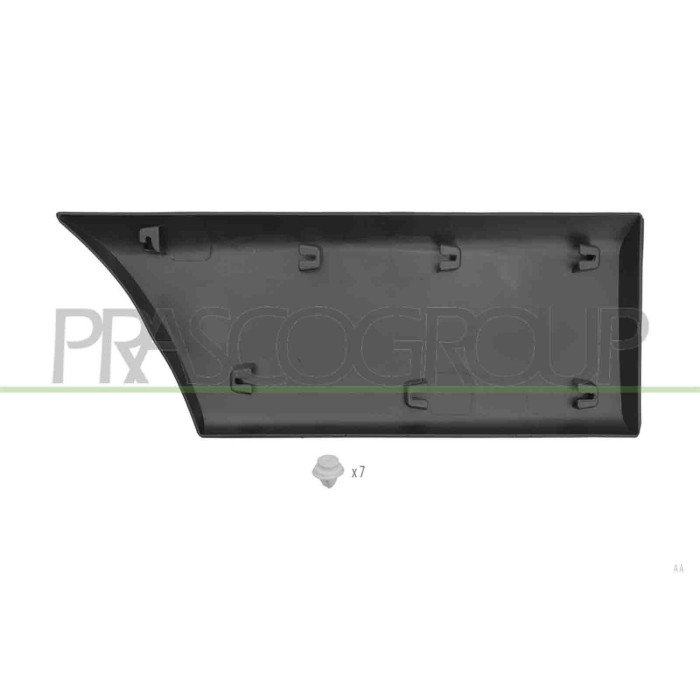 LIBRETTO_RICHIESTA_TARGA.JPG Modanatura Parafango Posteriore Sinistro Parte Anteriore Nera Goffrata Clips Mod. Passo Corto OPEL/