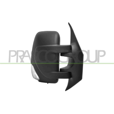 DX_SCRITTA_LOGO.jpg Retrovisore Destro Elettrico Nero Termico Con Fanale Con Sonda Convesso 9 Pins NISSAN NV 400 Dal 01/2010 Al 