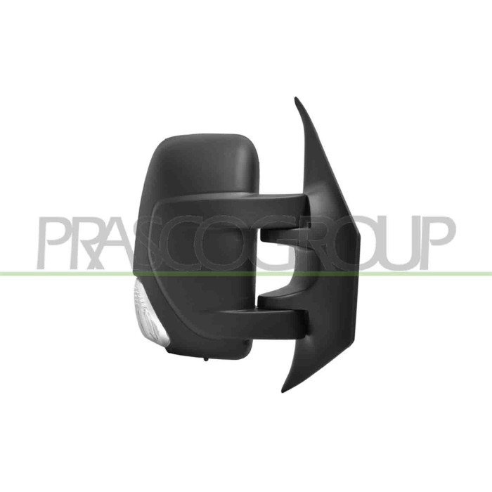 DX_SCRITTA_LOGO.jpg Retrovisore Destro Elettrico Nero Termico Con Fanale Con Sonda Convesso 9 Pins NISSAN NV 400 Dal 01/2010 Al 
