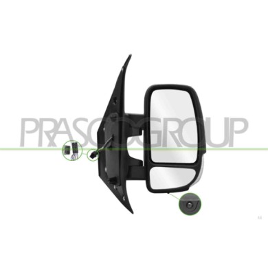 LIBRETTO_RICHIESTA_TARGA.JPG Retrovisore Destro Elettrico Nero Termico Con Fanale Con Sonda Convesso 9 Pins NISSAN NV 400 Dal 01