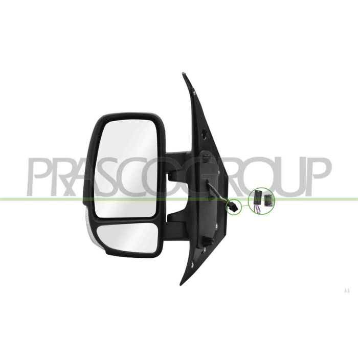 LIBRETTO_RICHIESTA_TARGA.JPG Retrovisore Sinistro Elettrico Nero Termico Con Fanale Convesso 7 Pins NISSAN NV 400 Dal 01/2010 Al