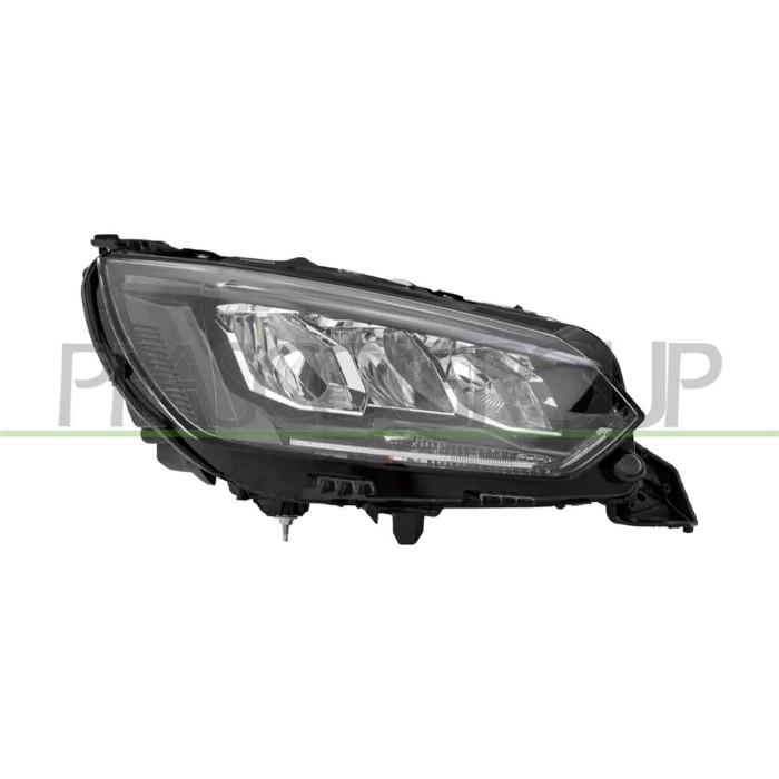 DX_SCRITTA_LOGO.jpg Proiettore Destro Elettrico Con Motore Led Compatibile Per PEUGEOT 208 Dal 09/2019 Al 11/2023 Codice Origina